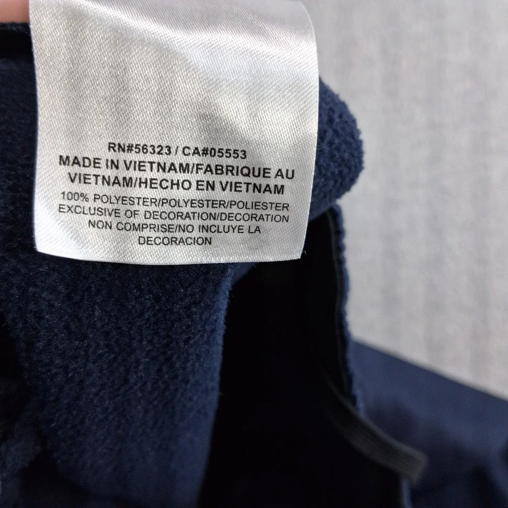 Nike Dri-FIT Athletic Pants Mens‎ Medium Navy Blue Straight Leg Fleece Lined